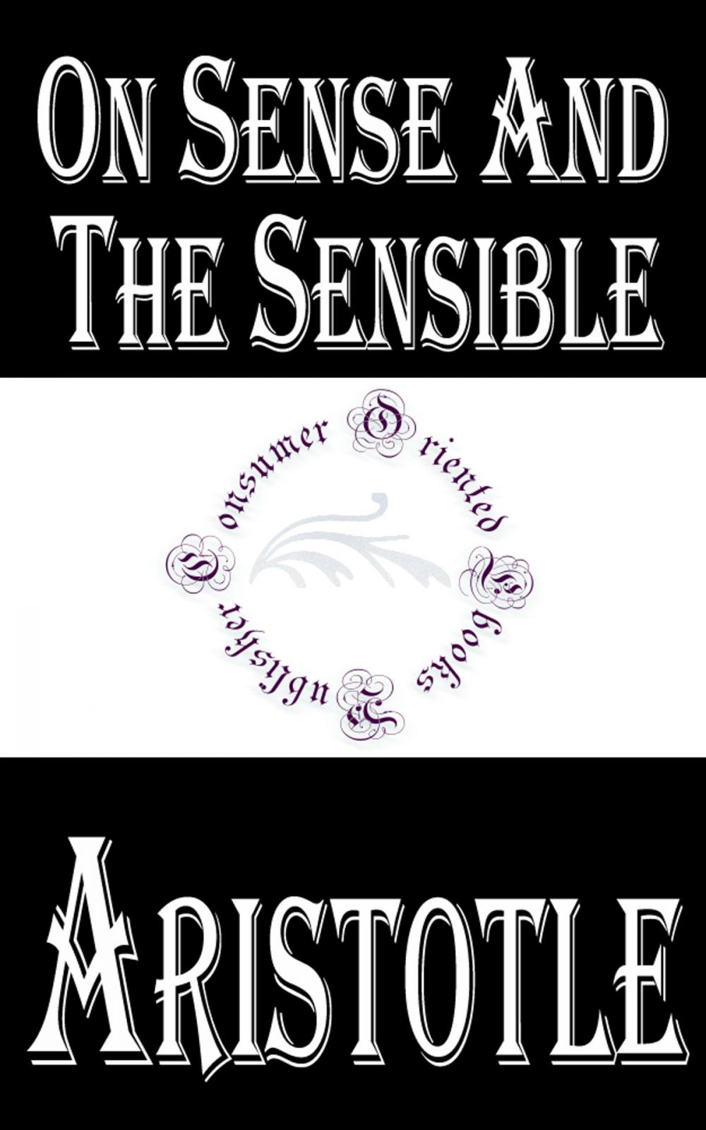 Big bigCover of On Sense and the Sensible