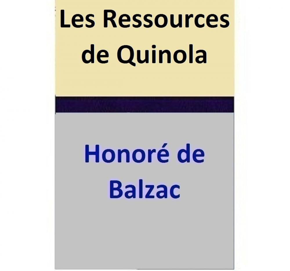 Big bigCover of Les Ressources de Quinola