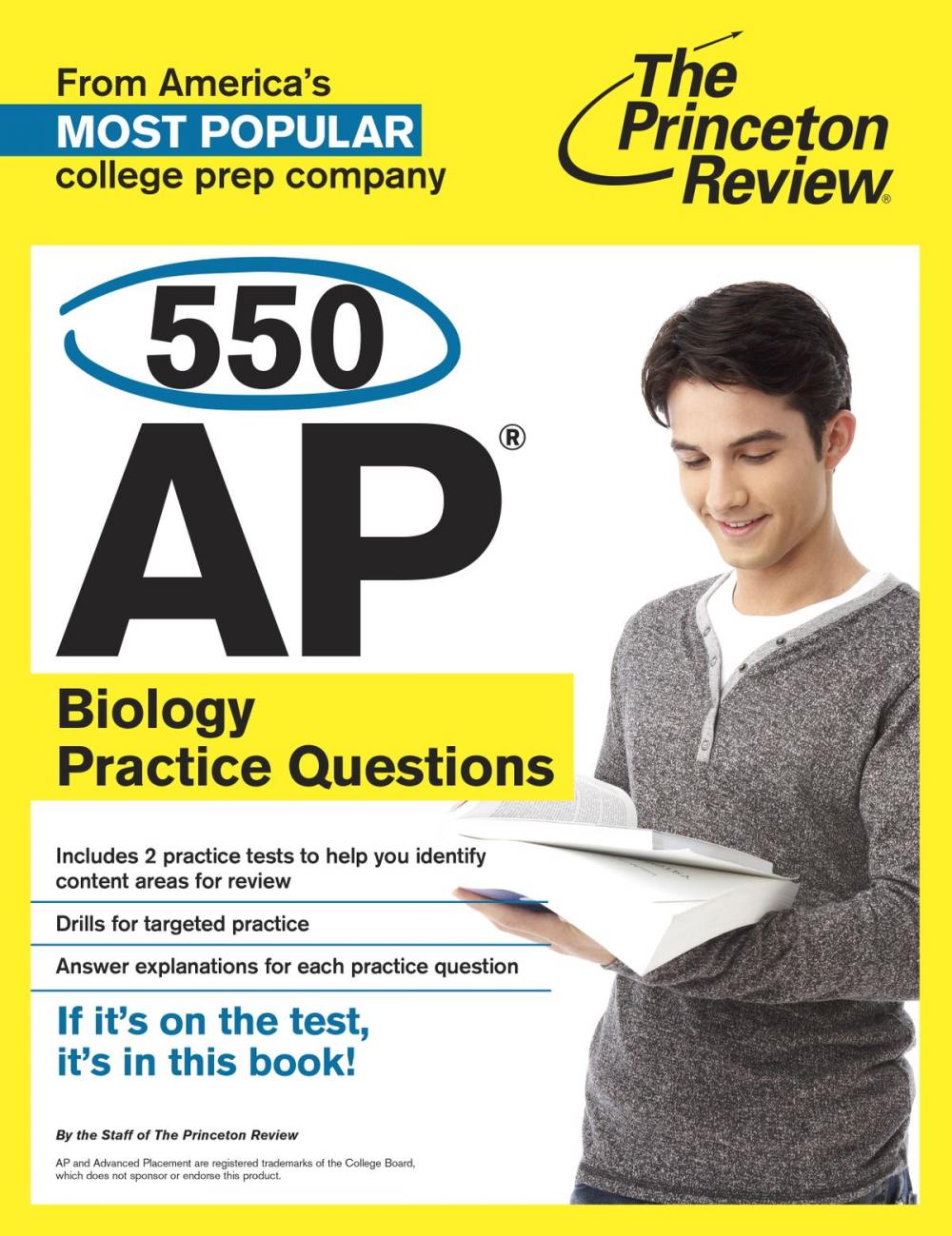 Big bigCover of 550 AP Biology Practice Questions