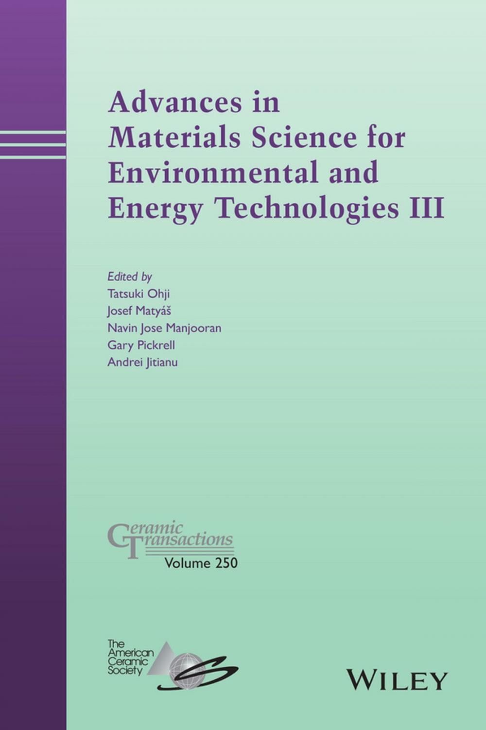 Big bigCover of Advances in Materials Science for Environmental and Energy Technologies III