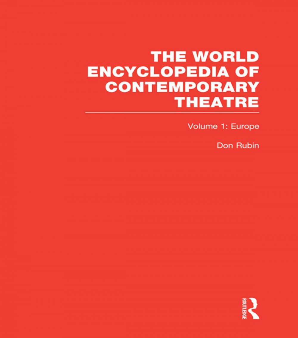 Big bigCover of World Encyclopedia of Contemporary Theatre