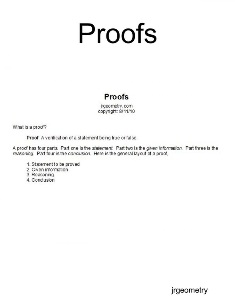 Big bigCover of Proofs