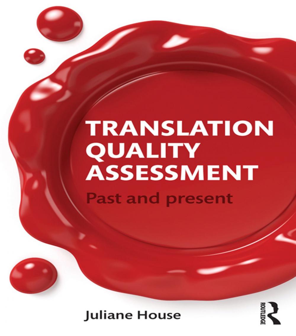 Big bigCover of Translation Quality Assessment