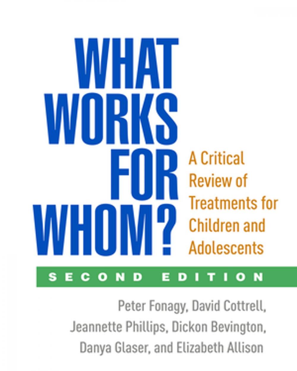 Big bigCover of What Works for Whom?, Second Edition