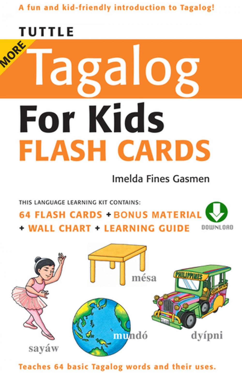 Big bigCover of Tuttle More Tagalog for Kids Flash Cards