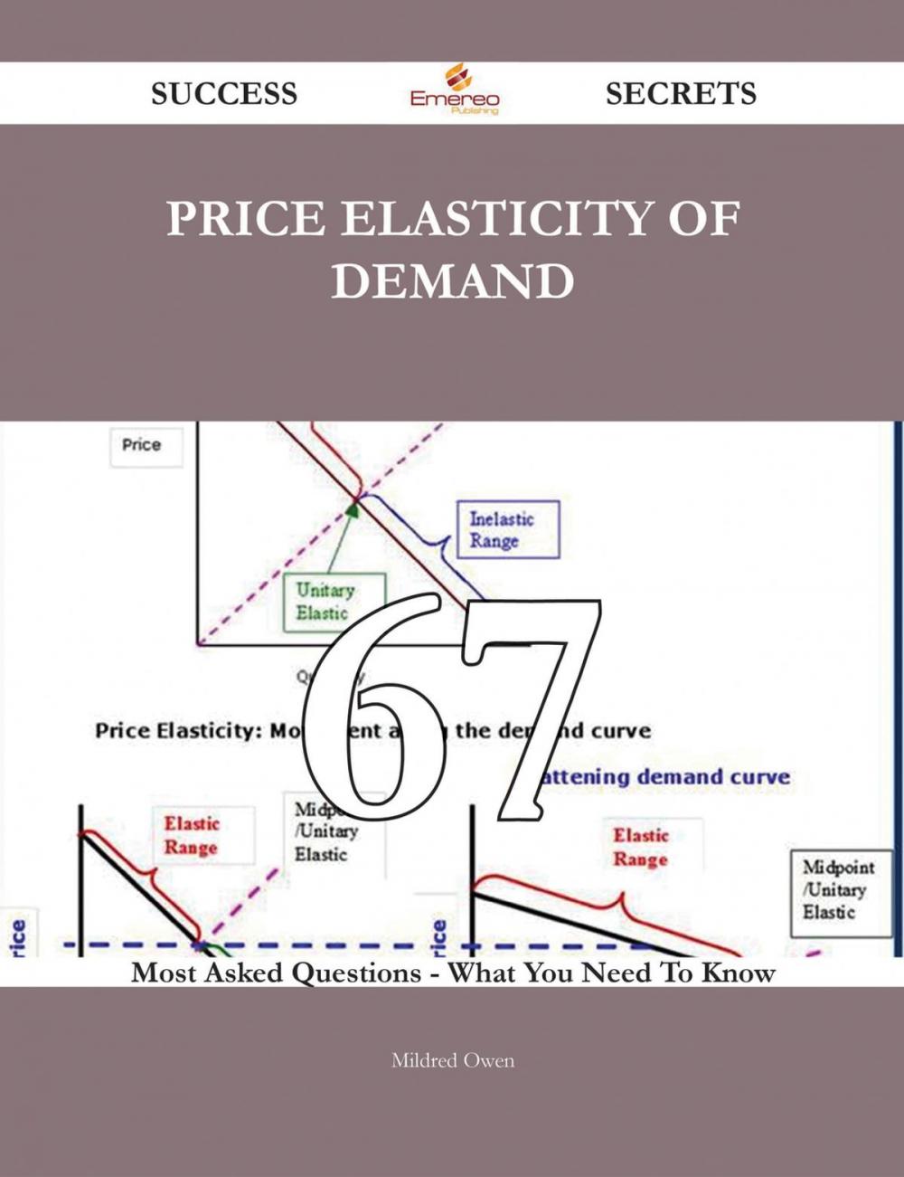 Big bigCover of Price elasticity of demand 67 Success Secrets - 67 Most Asked Questions On Price elasticity of demand - What You Need To Know