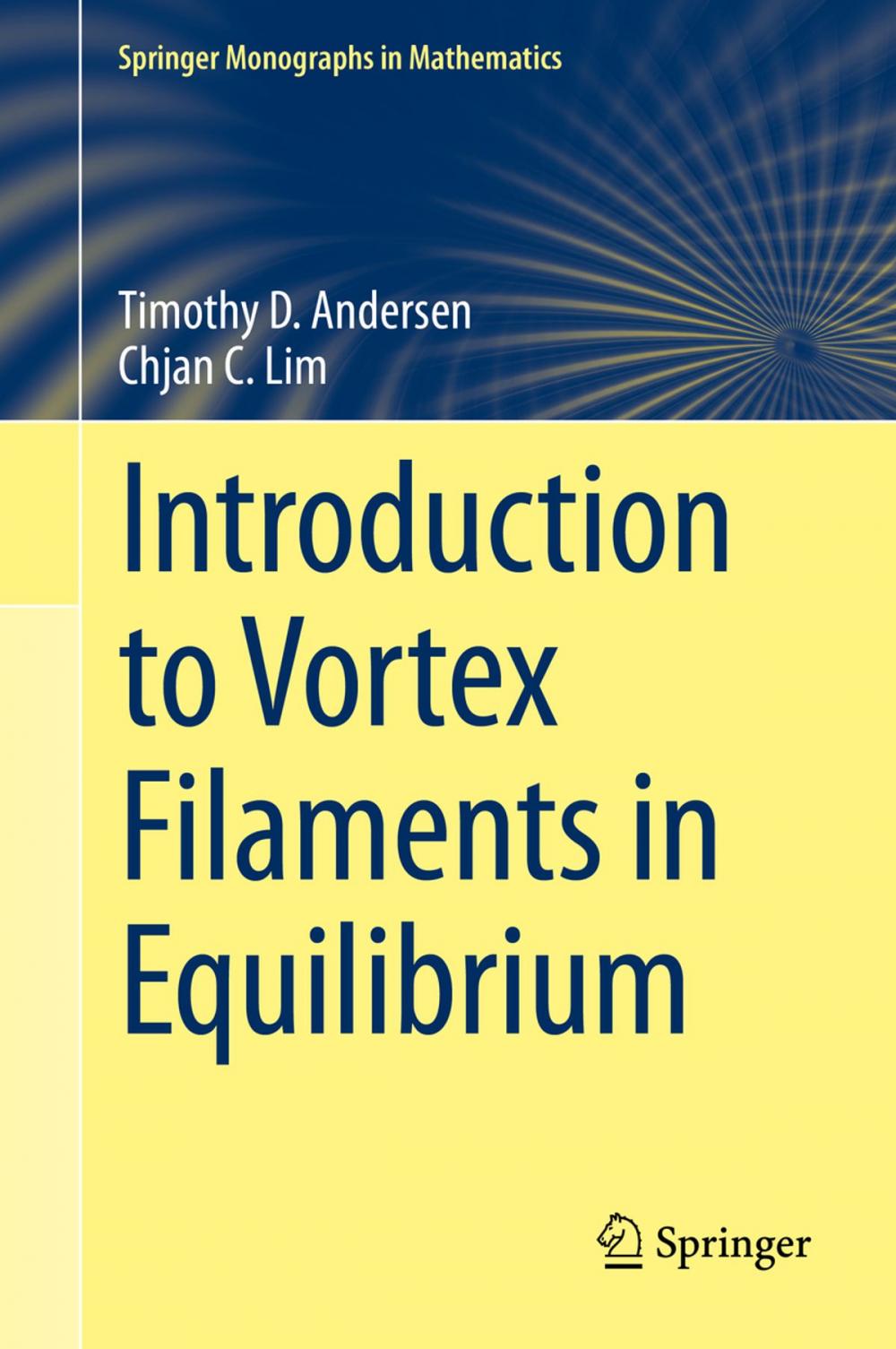 Big bigCover of Introduction to Vortex Filaments in Equilibrium