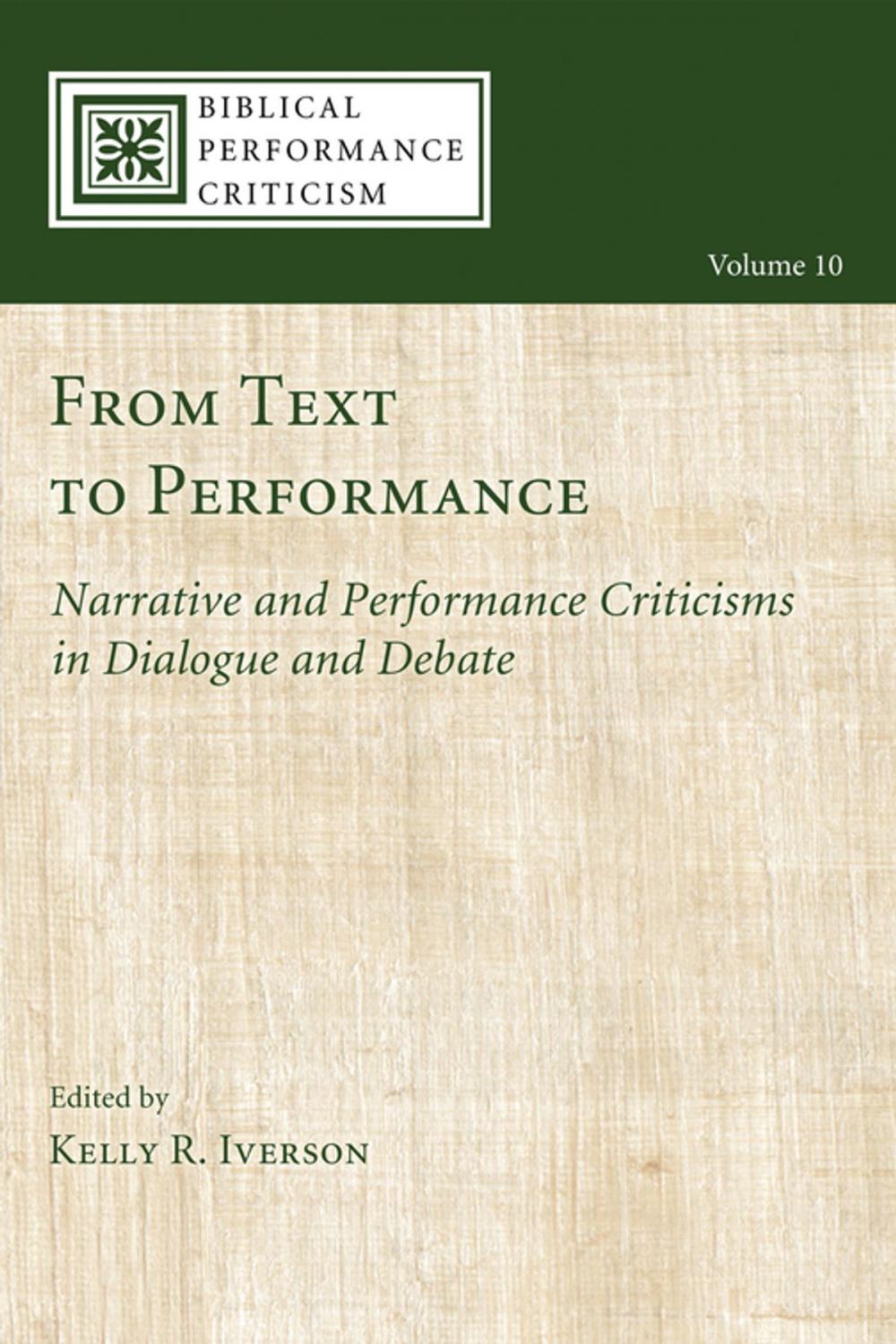 Big bigCover of From Text to Performance