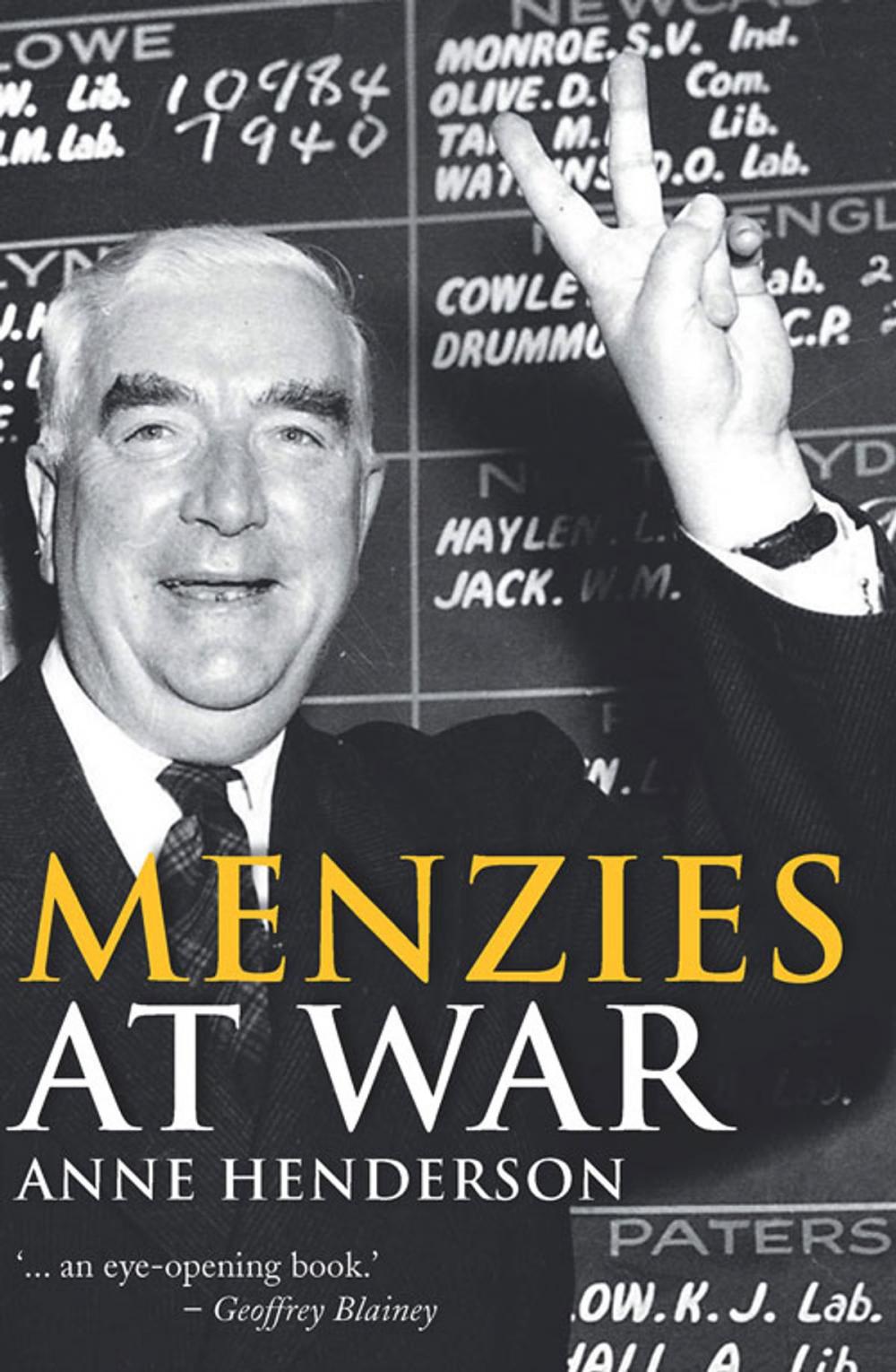 Big bigCover of Menzies at War