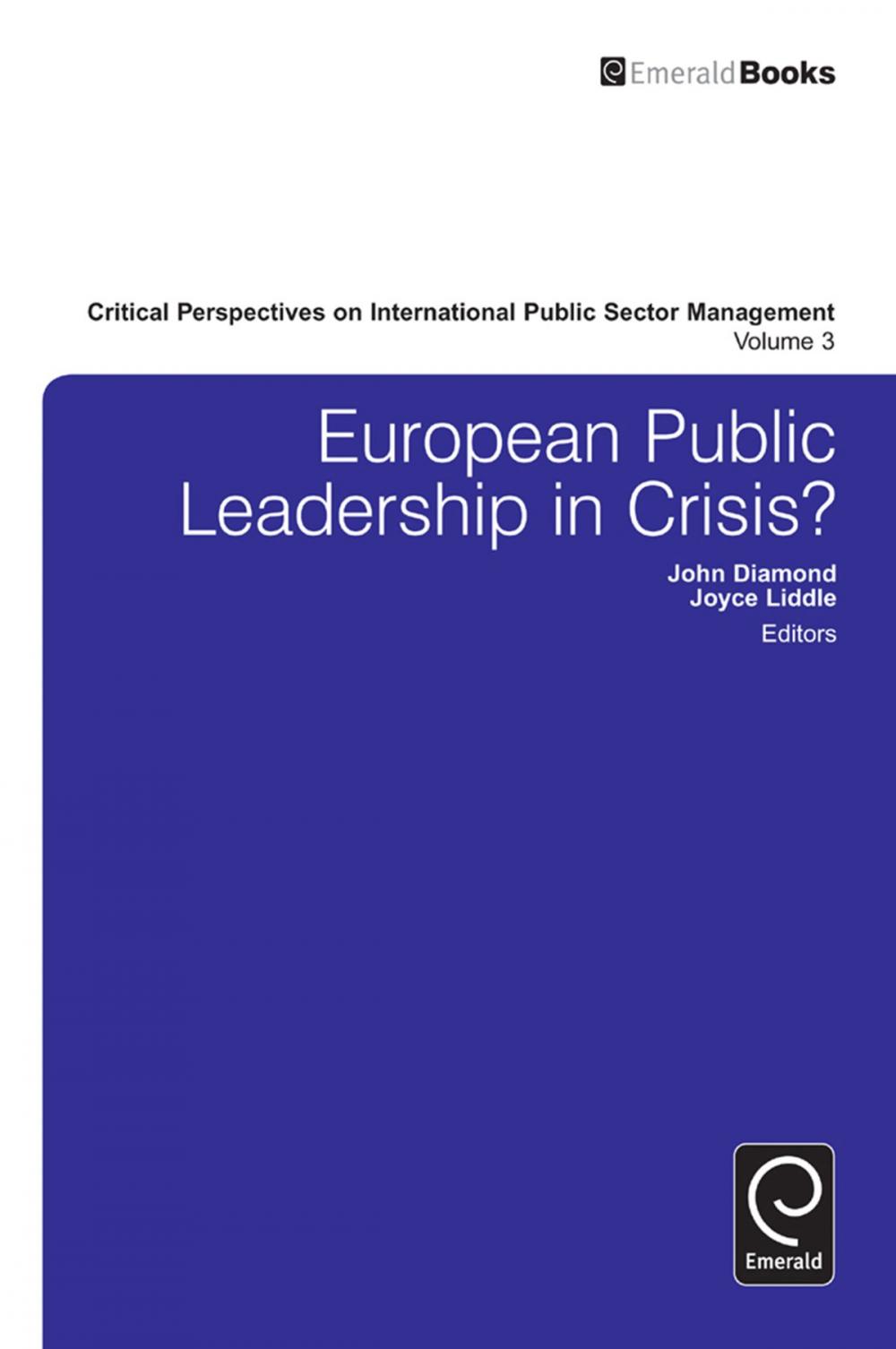 Big bigCover of European Public Leadership in Crisis?