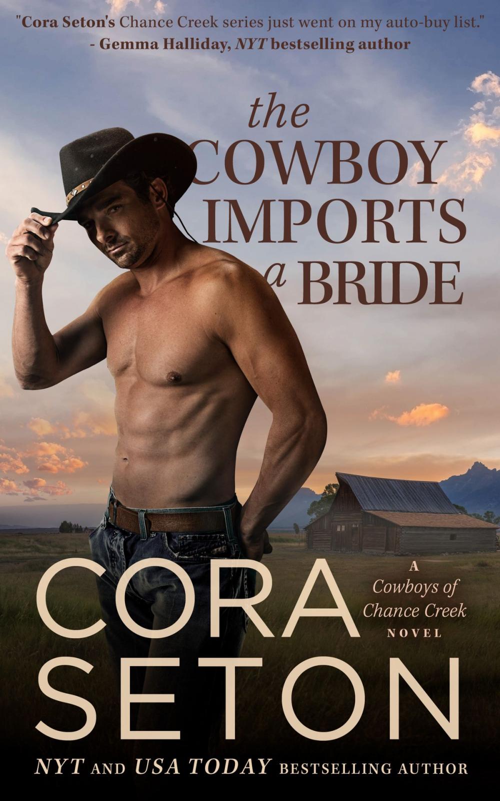 Big bigCover of The Cowboy Imports a Bride