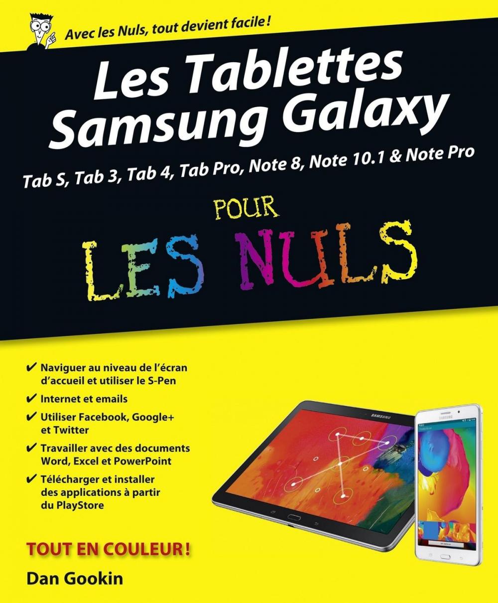 Big bigCover of Tablettes Samsung Galaxy Tab Pour les Nuls, nouvelle édition