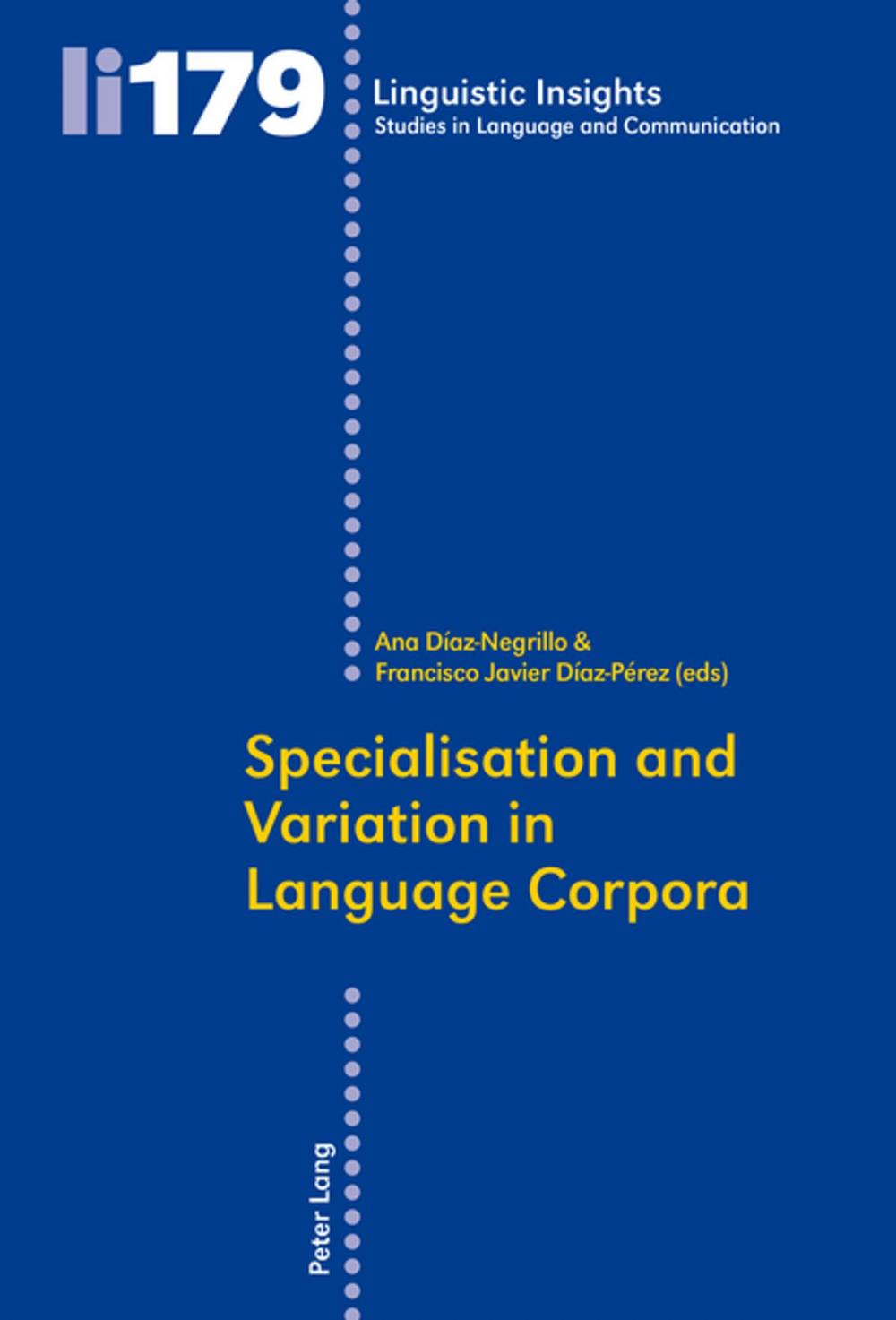 Big bigCover of Specialisation and Variation in Language Corpora