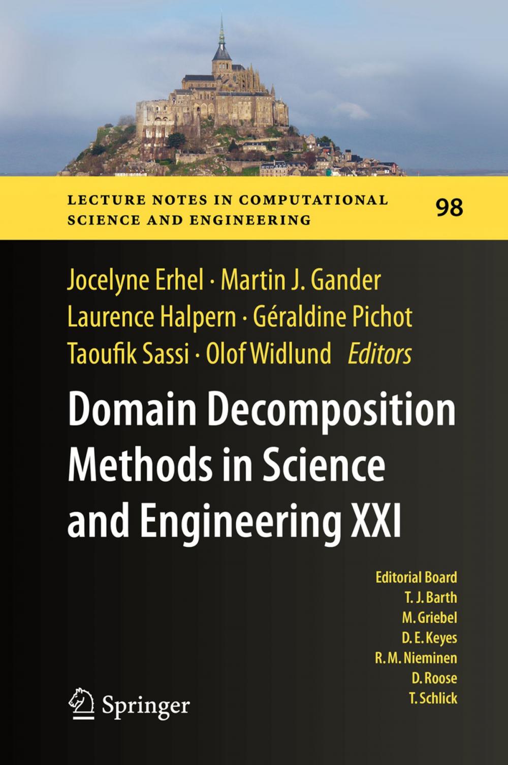 Big bigCover of Domain Decomposition Methods in Science and Engineering XXI