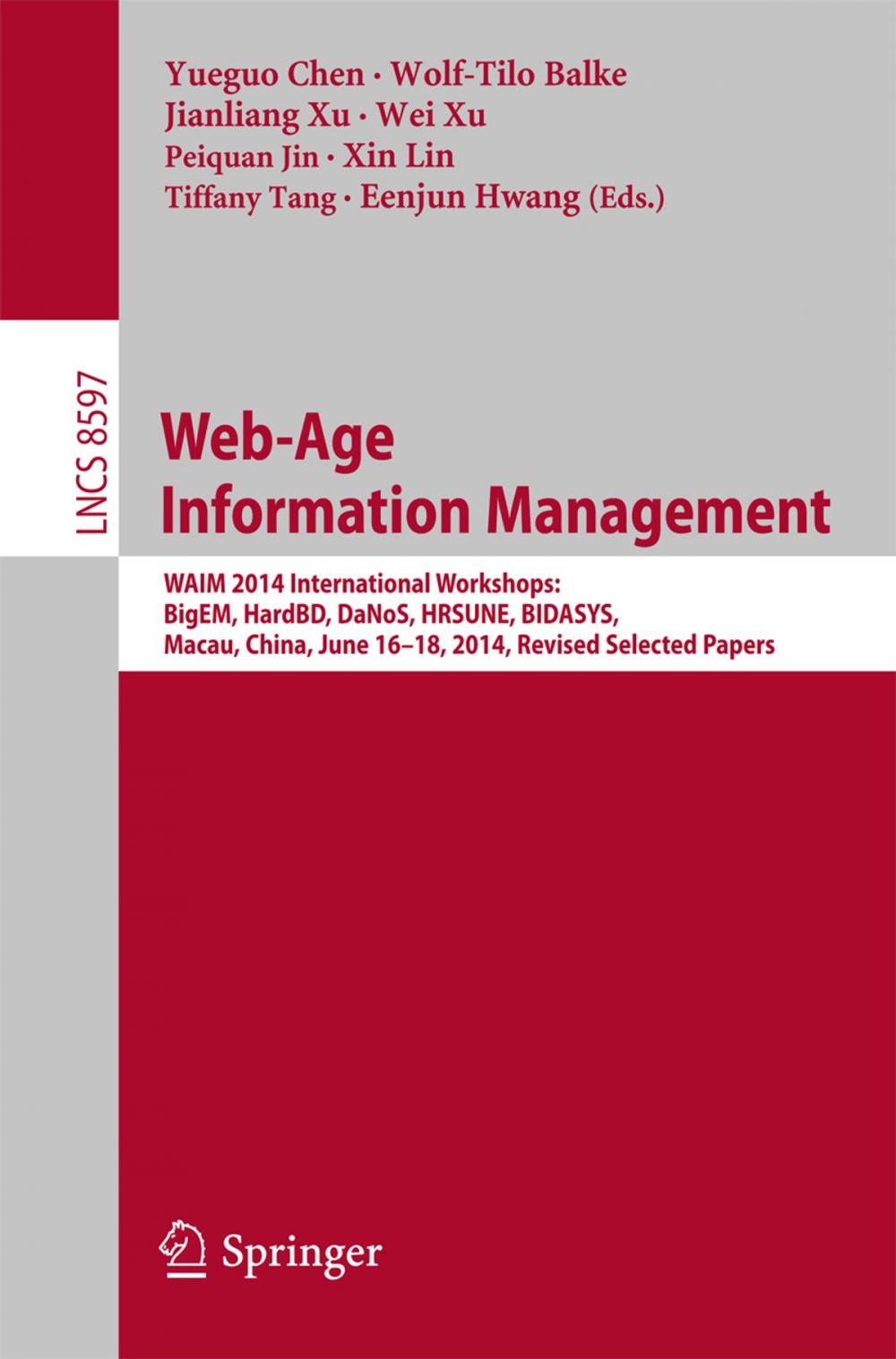 Big bigCover of Web-Age Information Management