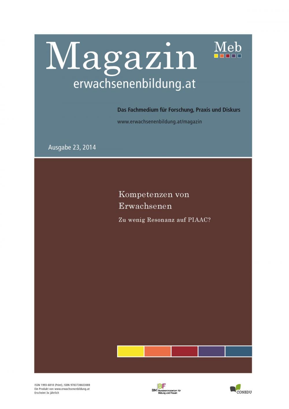 Big bigCover of Kompetenzen von Erwachsenen. Zu wenig Resonanz auf PIAAC?