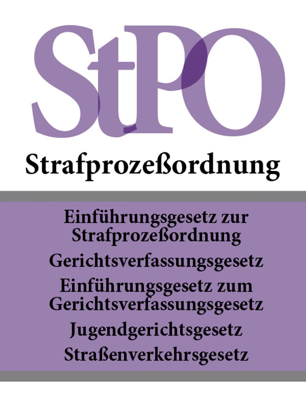 Big bigCover of Strafprozeßordnung - StPO