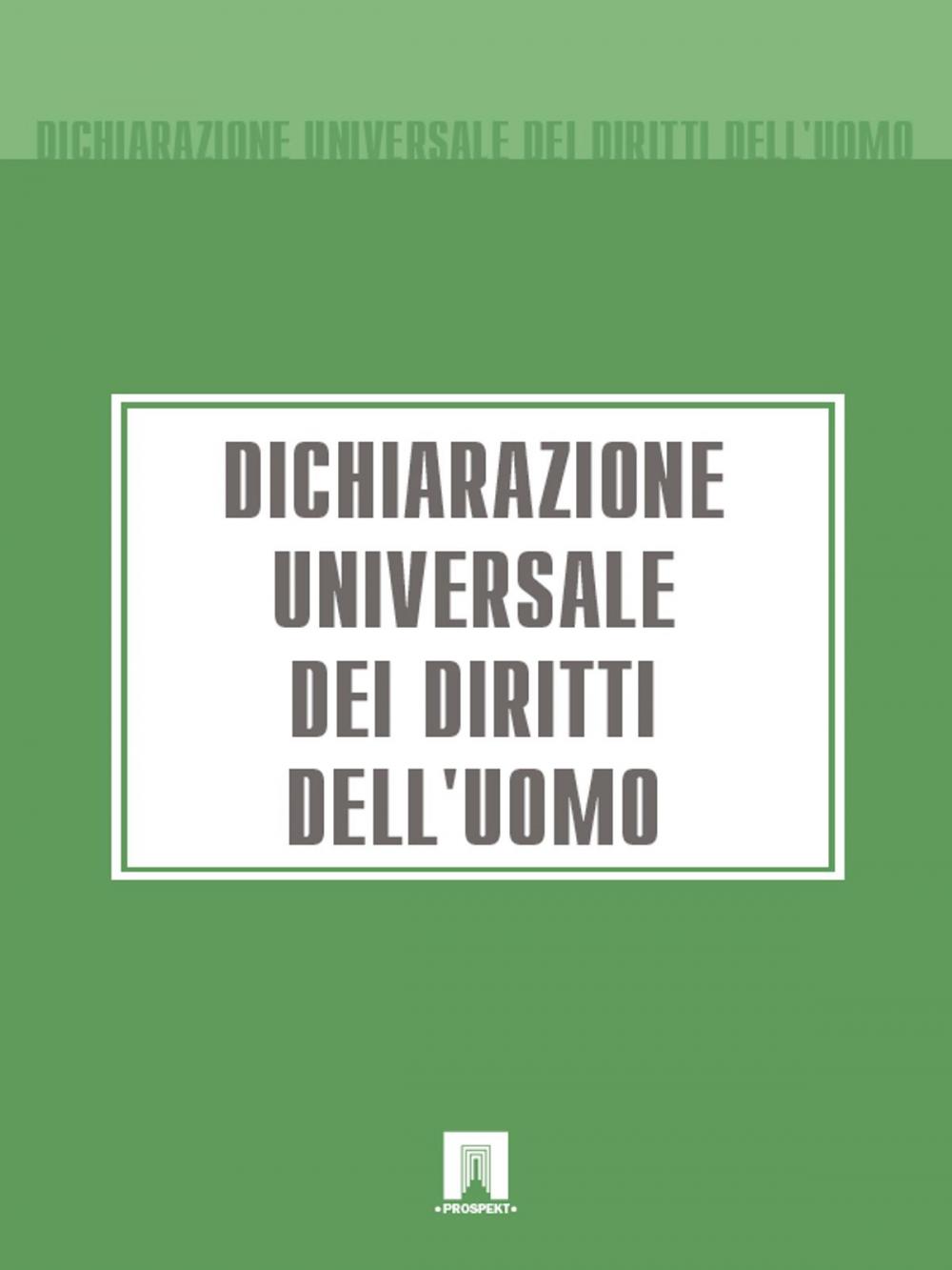 Big bigCover of Dichiarazione Universale dei Diritti dell'Uomo