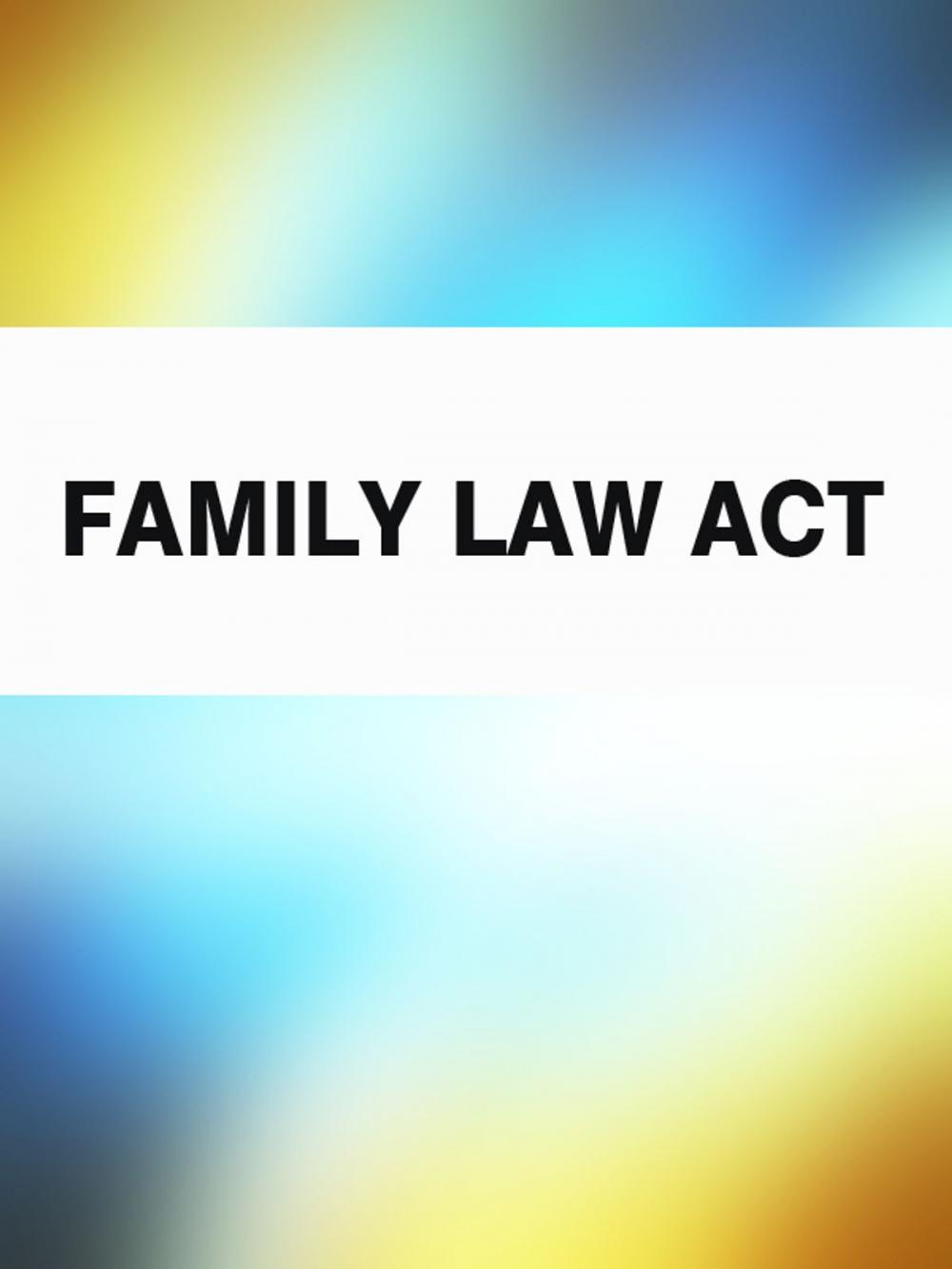 Big bigCover of Family Law Act