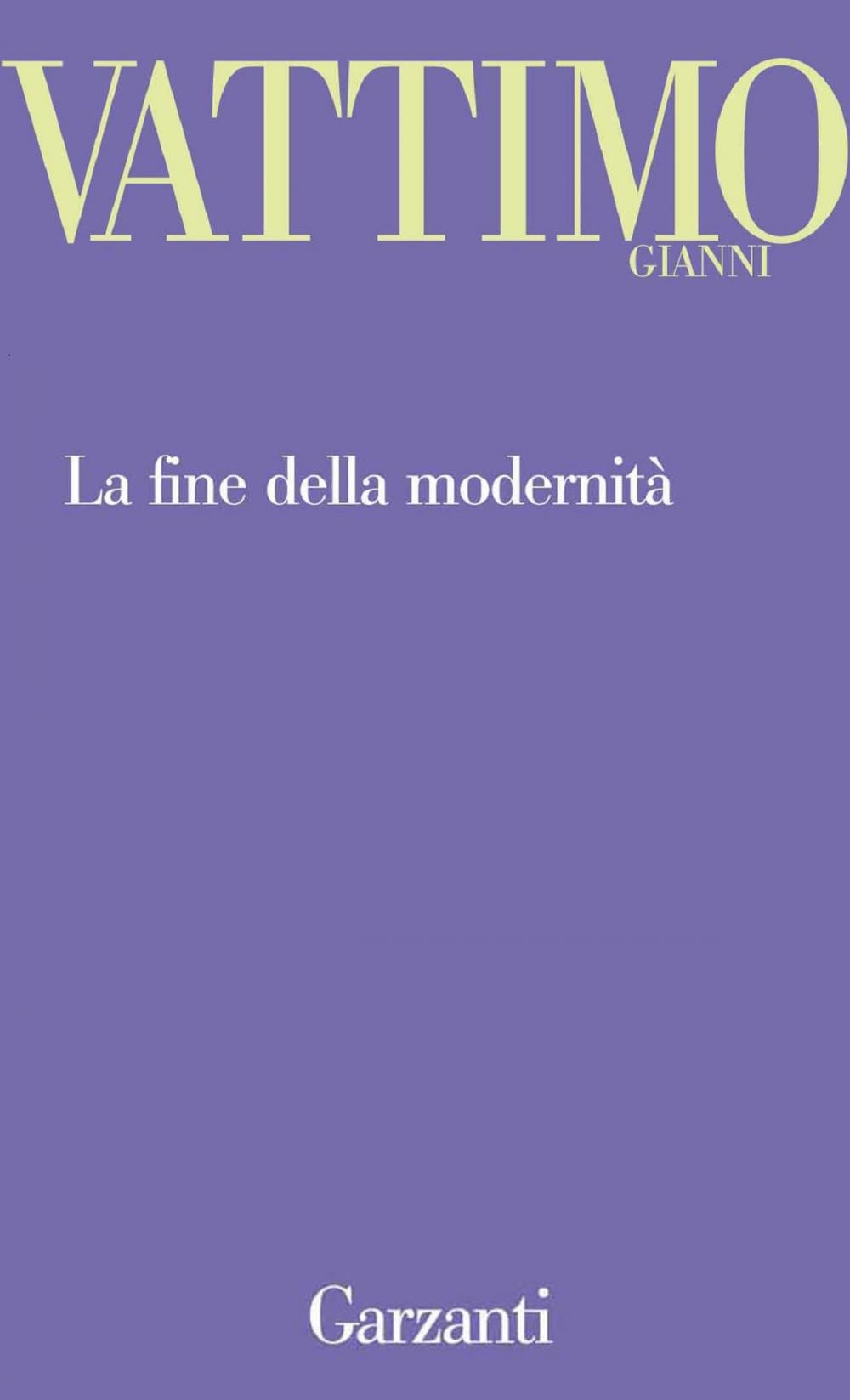 Big bigCover of La fine della modernità