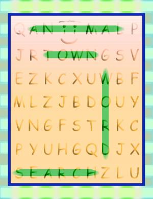 Cover of Aniimal Town Word Search (Aniimal Town Learning Series)
