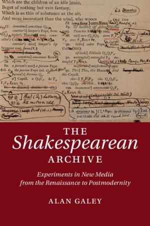 Cover of the book The Shakespearean Archive by Velimir Jurdjevic