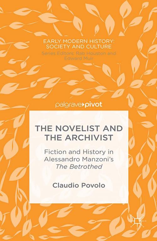 Cover of the book The Novelist and the Archivist by C. Povolo, Palgrave Macmillan UK