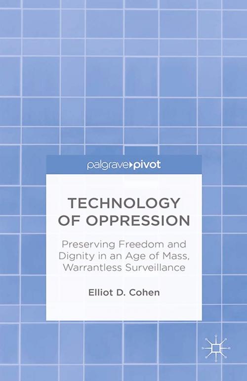 Cover of the book Technology of Oppression by E. Cohen, Palgrave Macmillan US