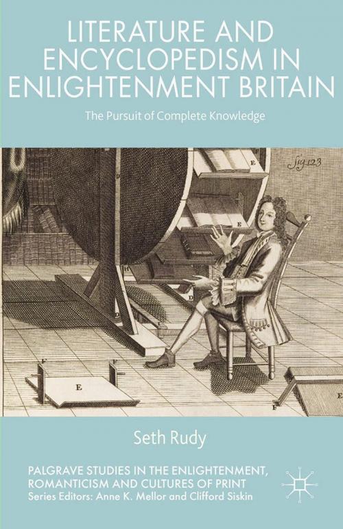Cover of the book Literature and Encyclopedism in Enlightenment Britain by Seth Rudy, Palgrave Macmillan UK
