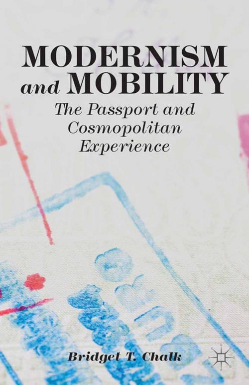 Cover of the book Modernism and Mobility by B. Chalk, Palgrave Macmillan US