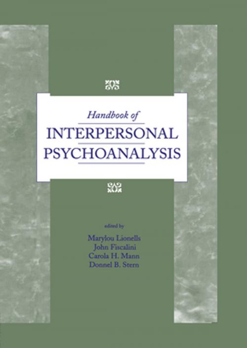 Cover of the book Handbook of Interpersonal Psychoanalysis by Marylou Lionells, John Fiscalini, Carola Mann, Donnel B. Stern, Taylor and Francis