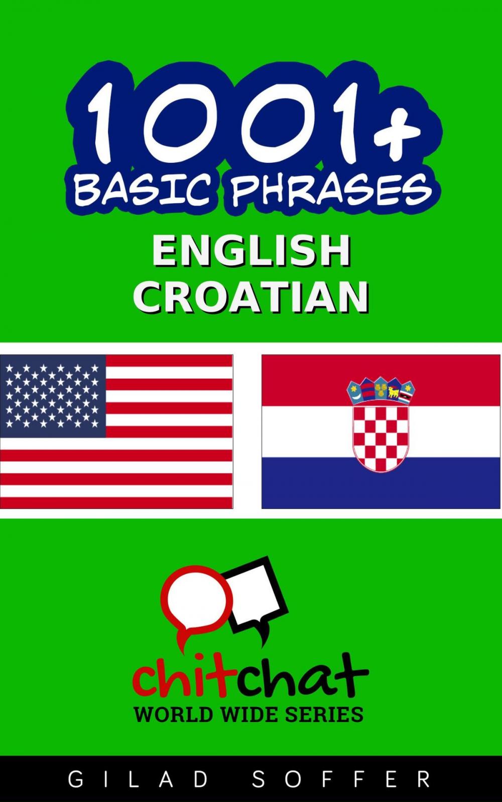 Big bigCover of 1001+ Basic Phrases English - Croatian