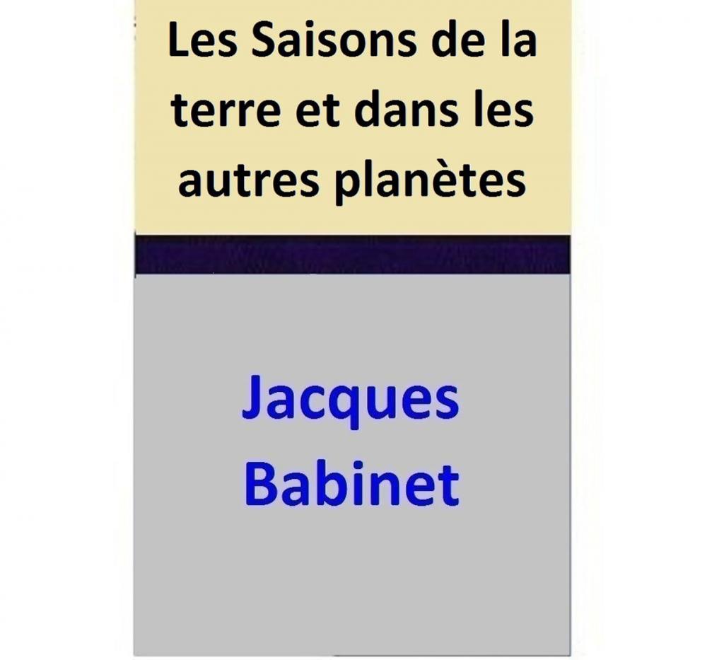 Big bigCover of Les Saisons de la terre et dans les autres planètes