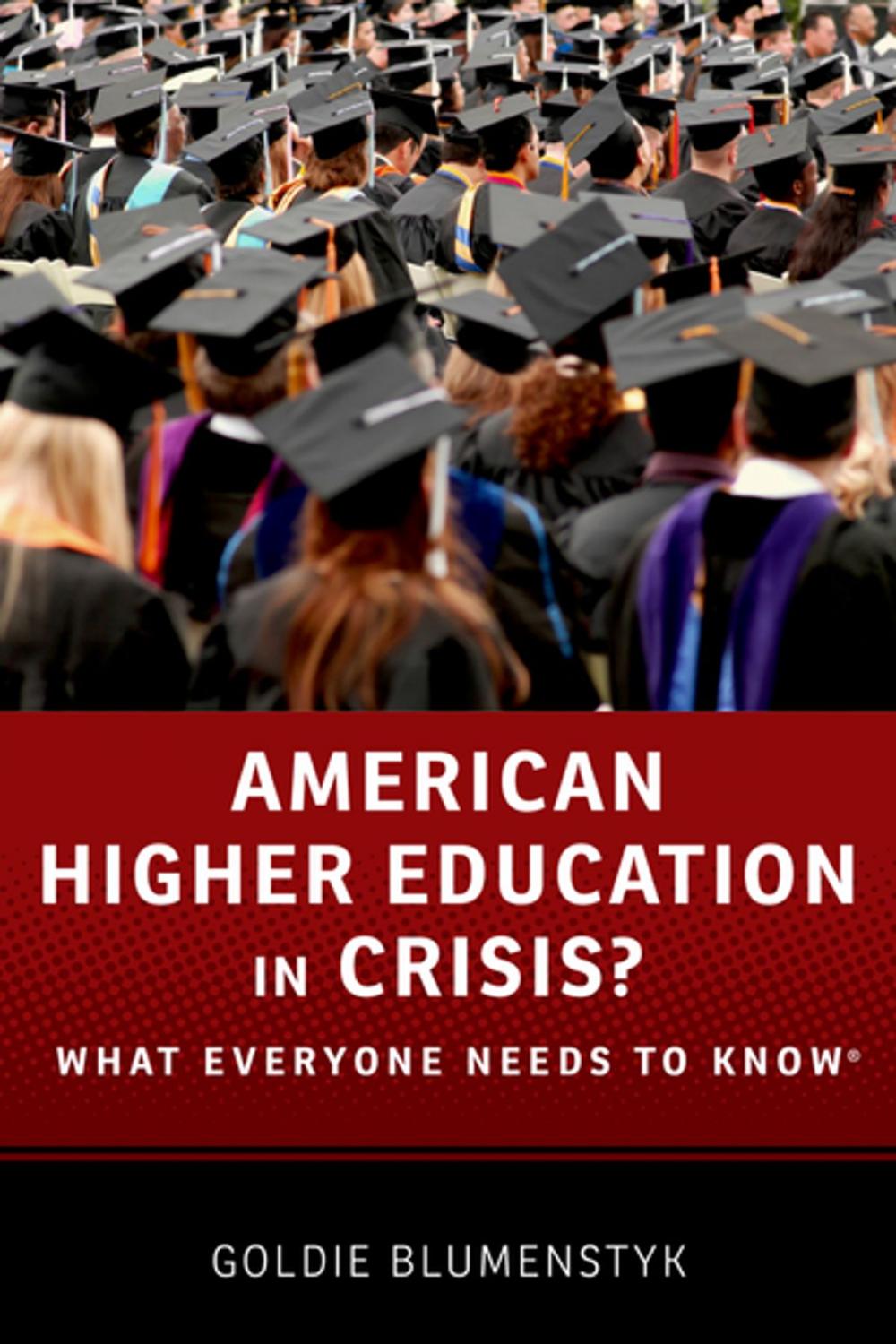 Big bigCover of American Higher Education in Crisis?