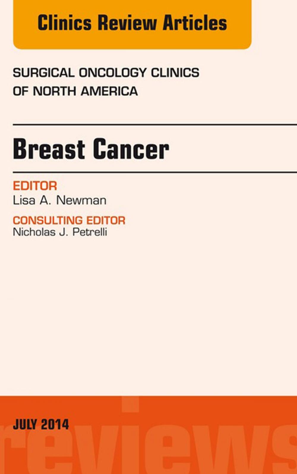 Big bigCover of Breast Cancer, An Issue of Surgical Oncology Clinics of North America,