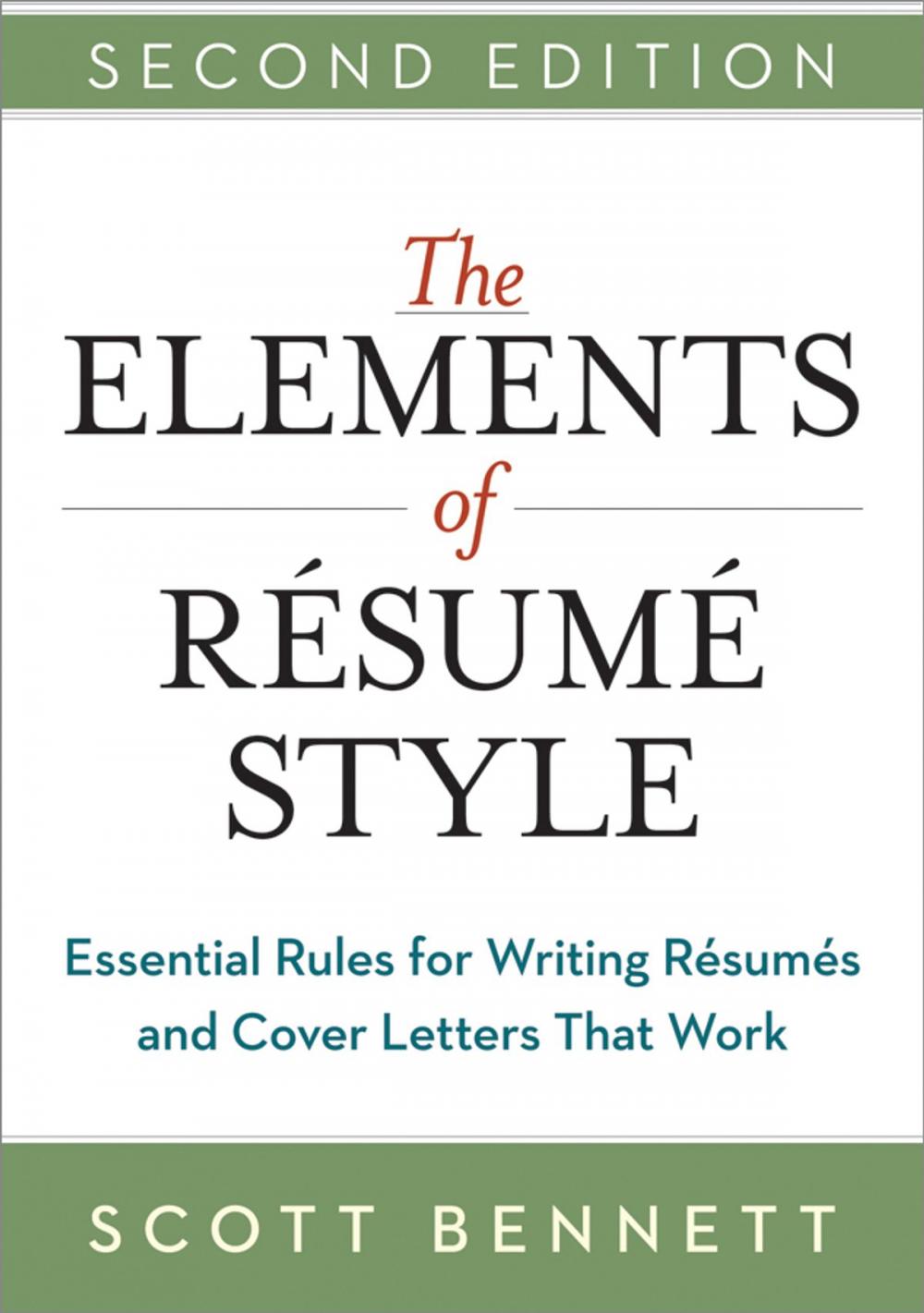 Big bigCover of The Elements of Resume Style