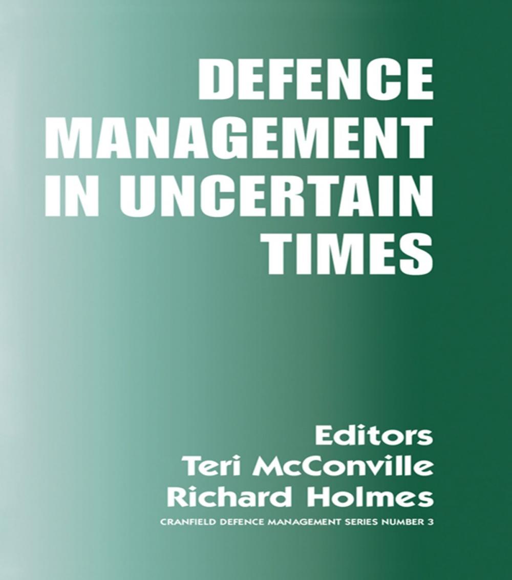 Big bigCover of Defence Management in Uncertain Times