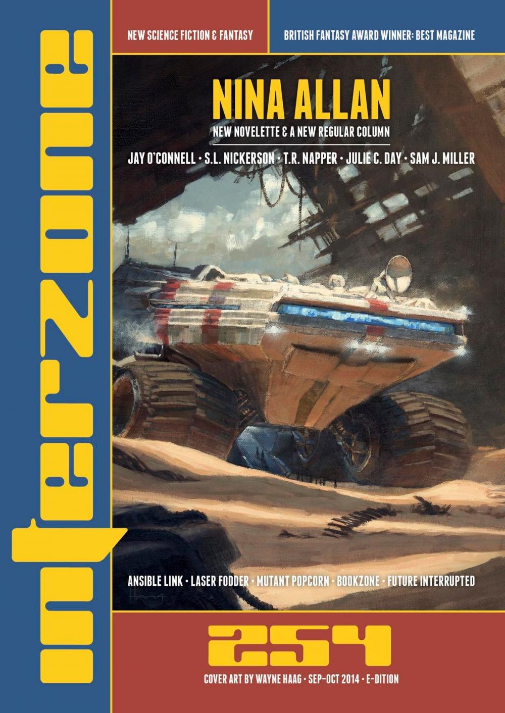 Big bigCover of Interzone #254 Sept: Oct 2014