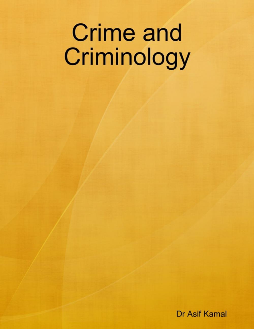 Big bigCover of Crime and Criminology