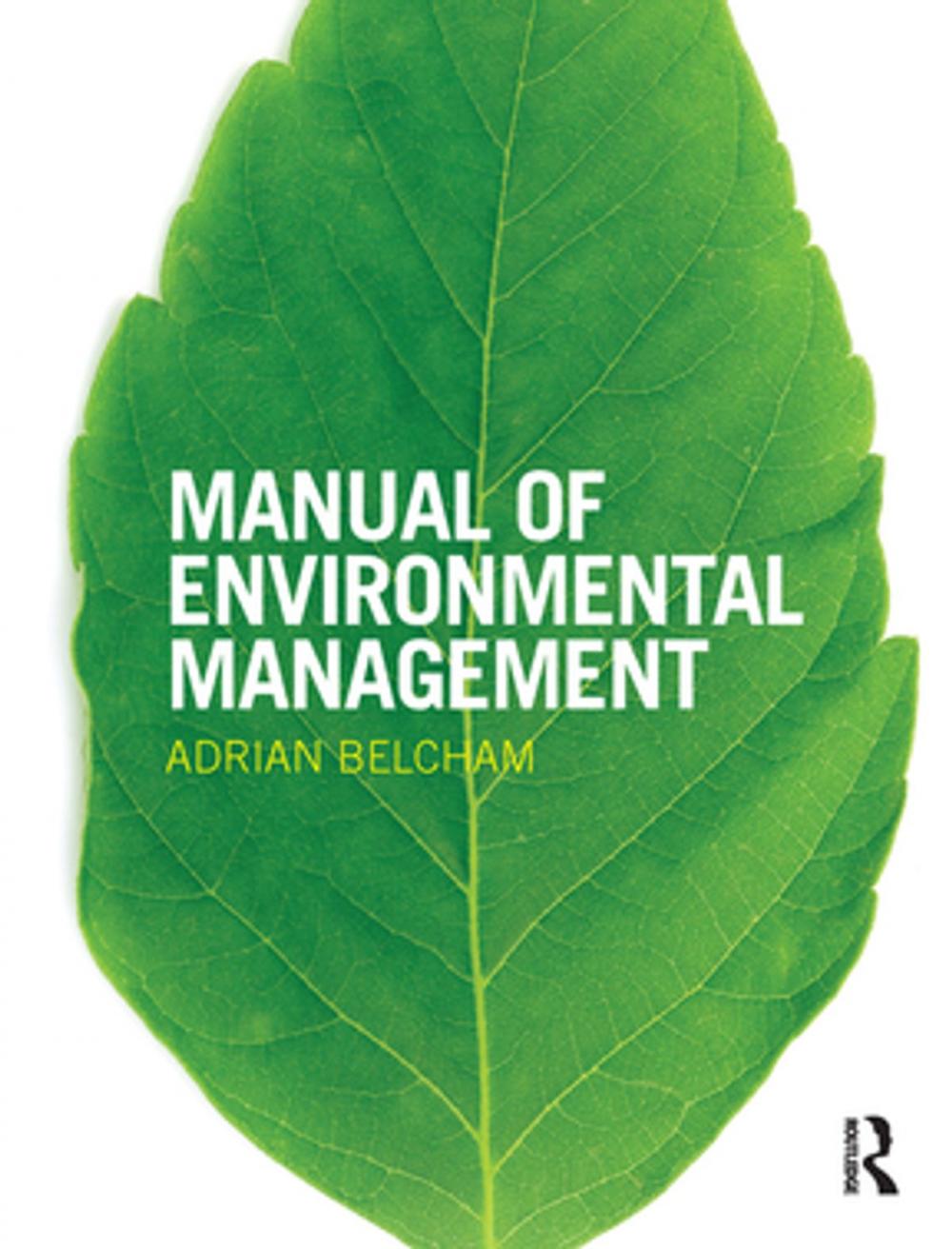 Big bigCover of Manual of Environmental Management
