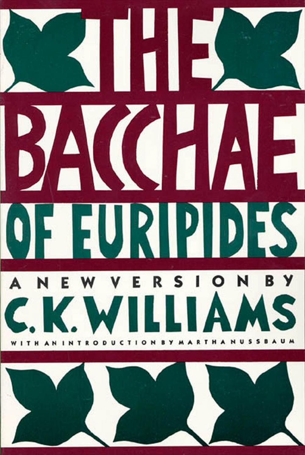 Big bigCover of The Bacchae of Euripides