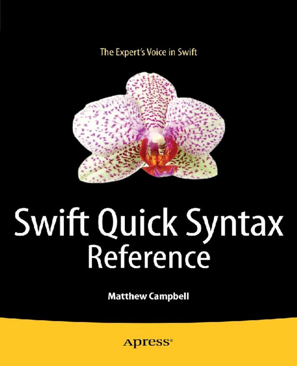 Big bigCover of Swift Quick Syntax Reference