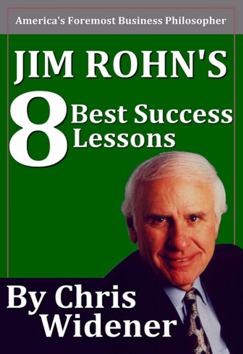 Big bigCover of Jim Rohn's 8 Best Success Lessons