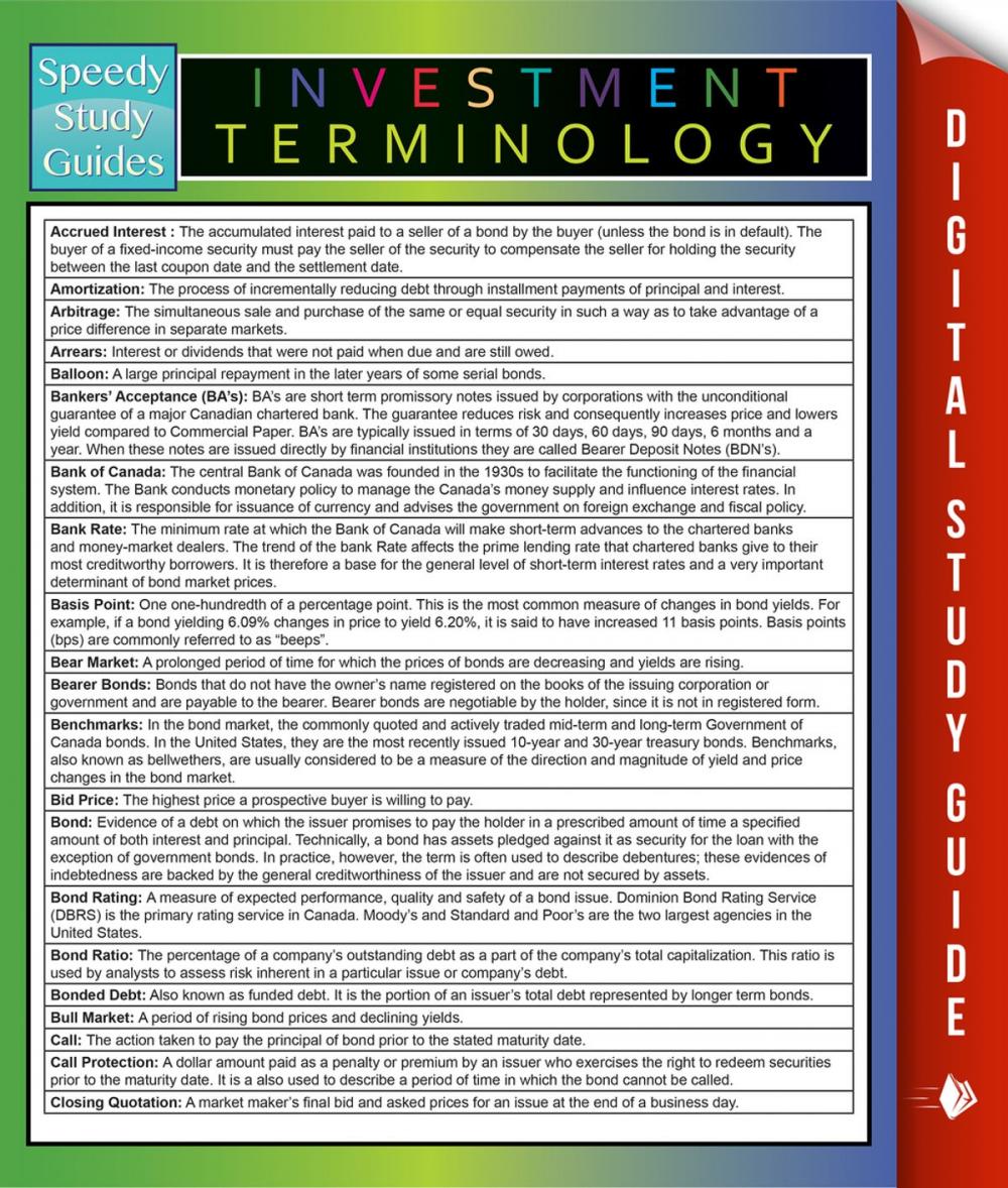 Big bigCover of Investment Terminology