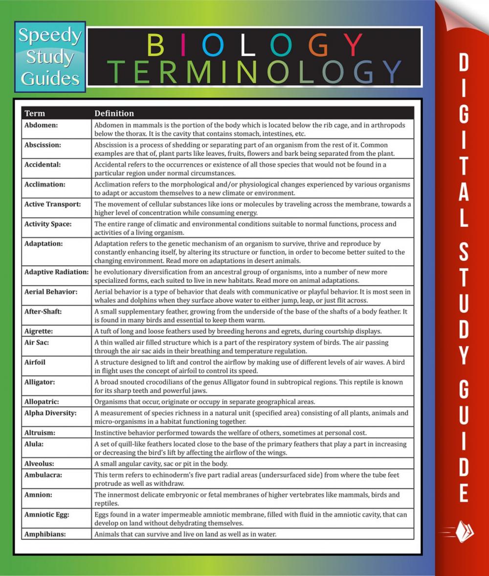 Big bigCover of Biology Terminology