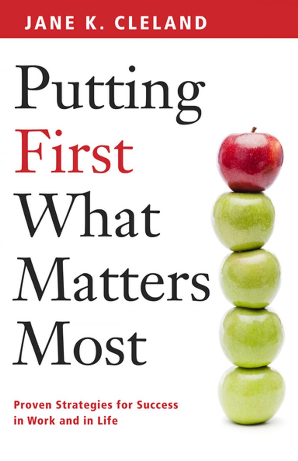 Big bigCover of Putting First What Matters Most