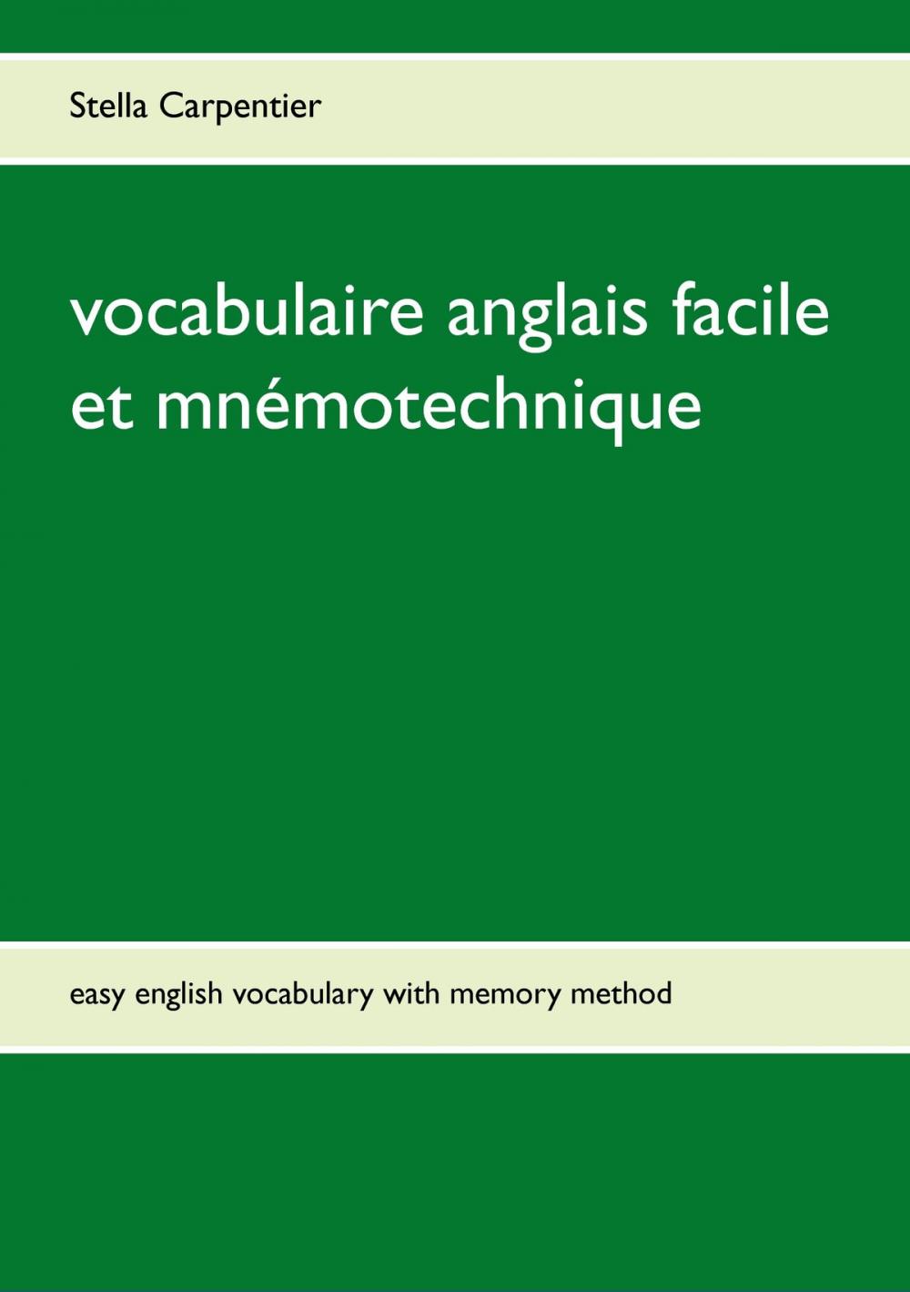 Big bigCover of vocabulaire anglais facile et mnémotechnique