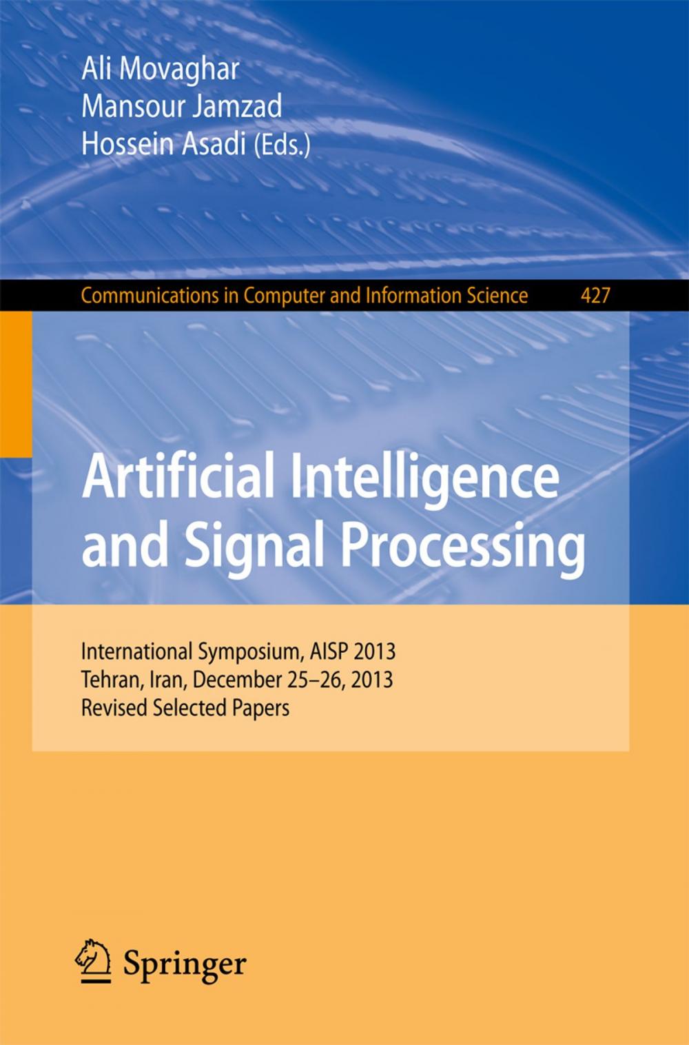 Big bigCover of Artificial Intelligence and Signal Processing