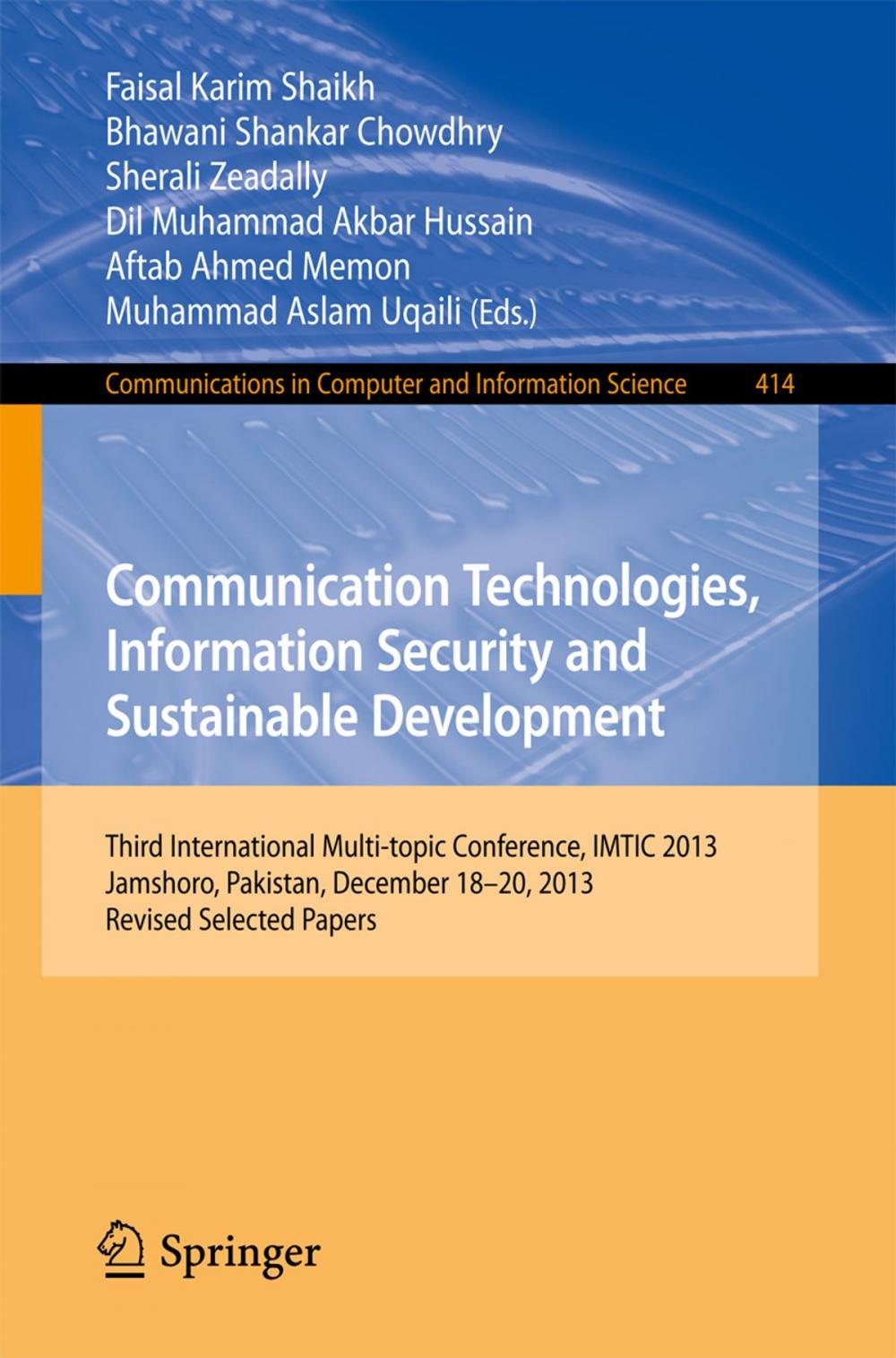 Big bigCover of Communication Technologies, Information Security and Sustainable Development