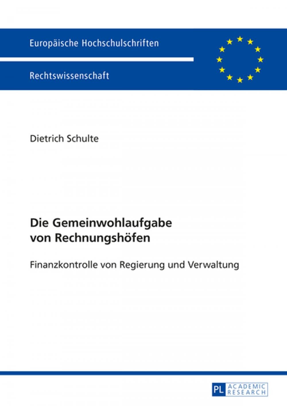 Big bigCover of Die Gemeinwohlaufgabe von Rechnungshoefen